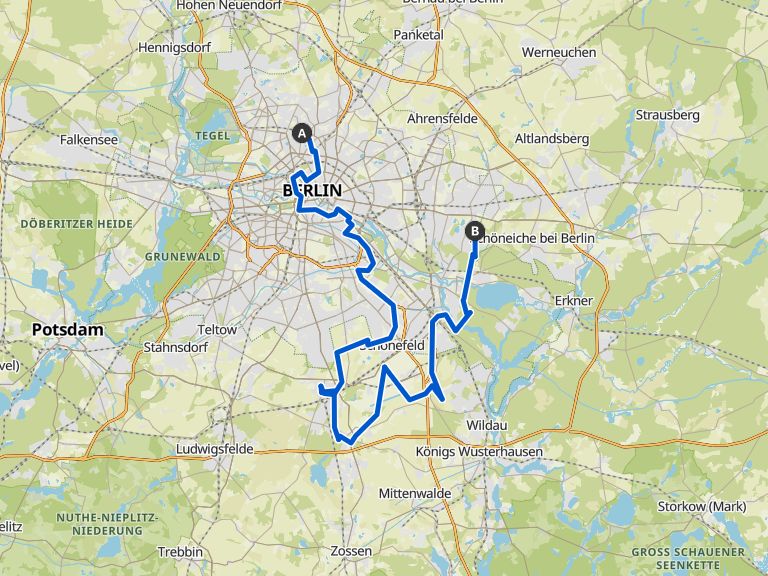 Tour 1 - Berliner Mauerweg | bike Tour | Komoot